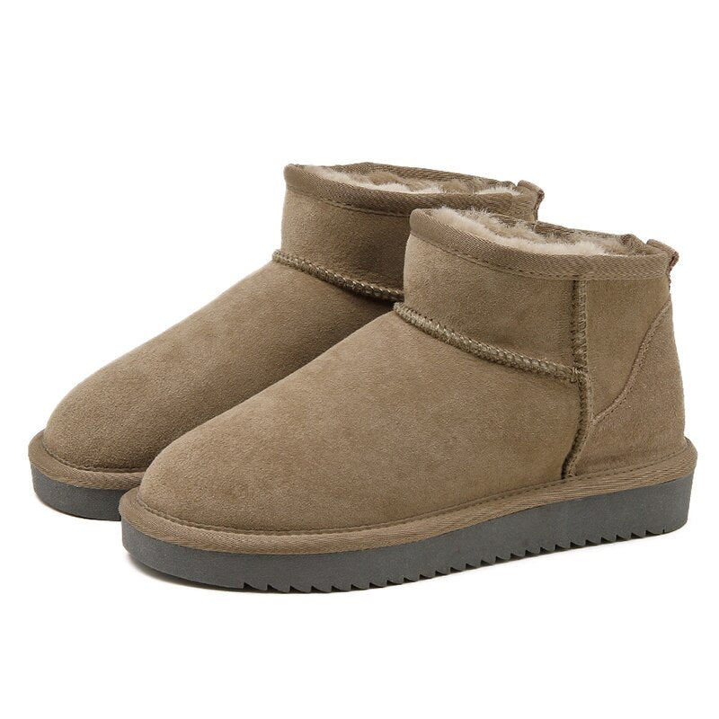 Bottines femme style uggs – chaudes, fourrées & déperlantes