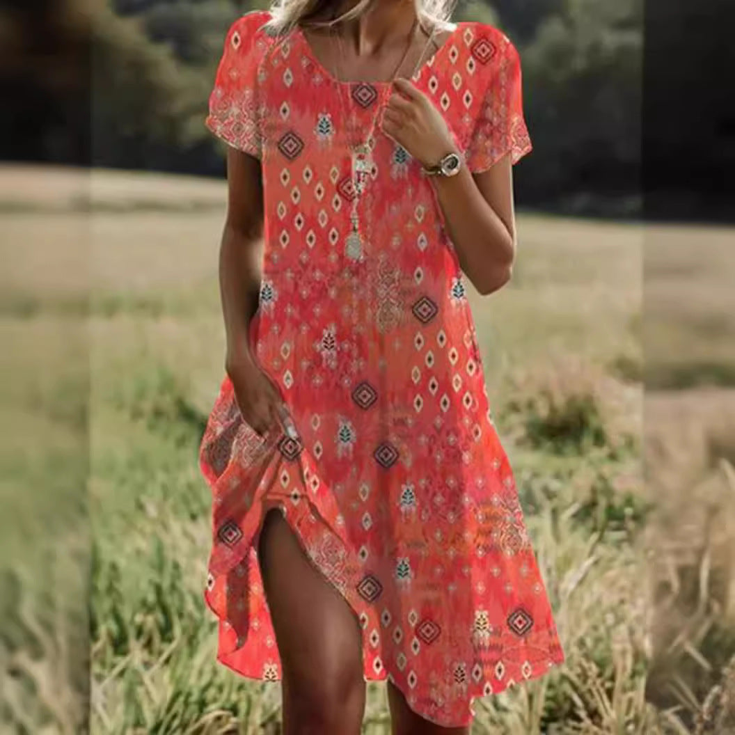 Robe d’été femme Mini à pois – Courte, légère et respirante