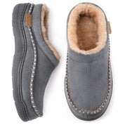 Chaussons femme doux – Pantoufles chaudes et confortables avec semelle antidérapante