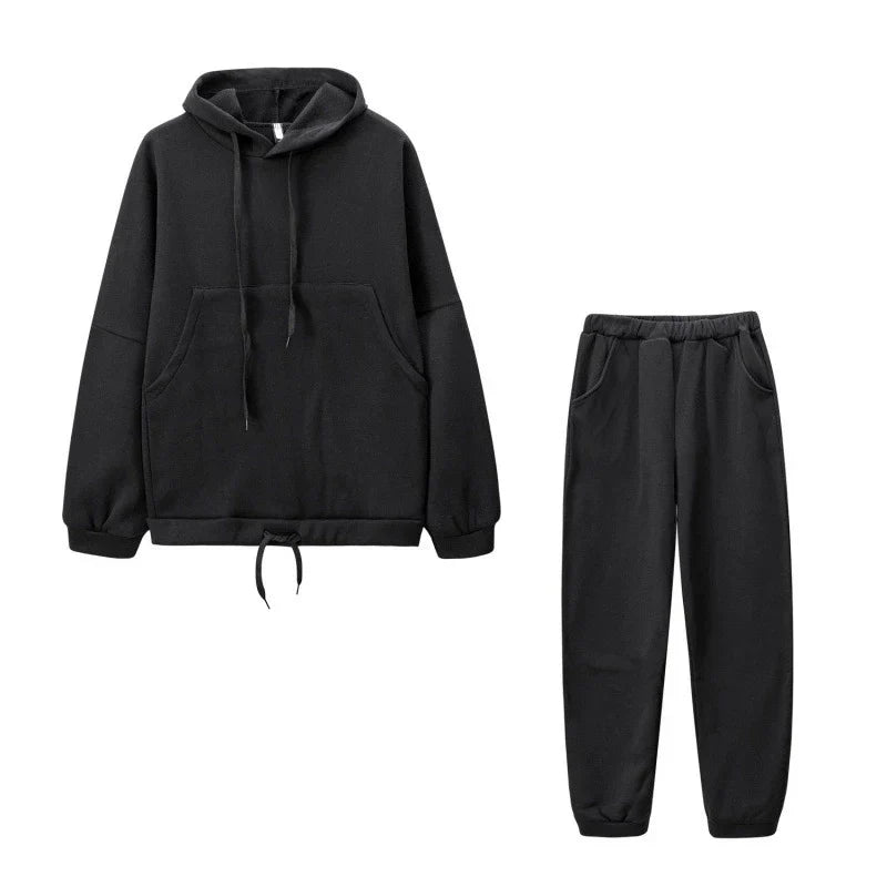 Ensemble loungewear femme oversize hoodie & jogger – Confort & style casual