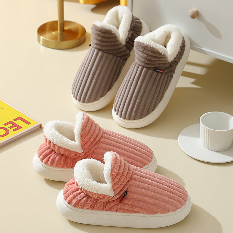Chaussons femme CozyCuddle – pantoufles chaudes sherpa avec semelle antidérapante