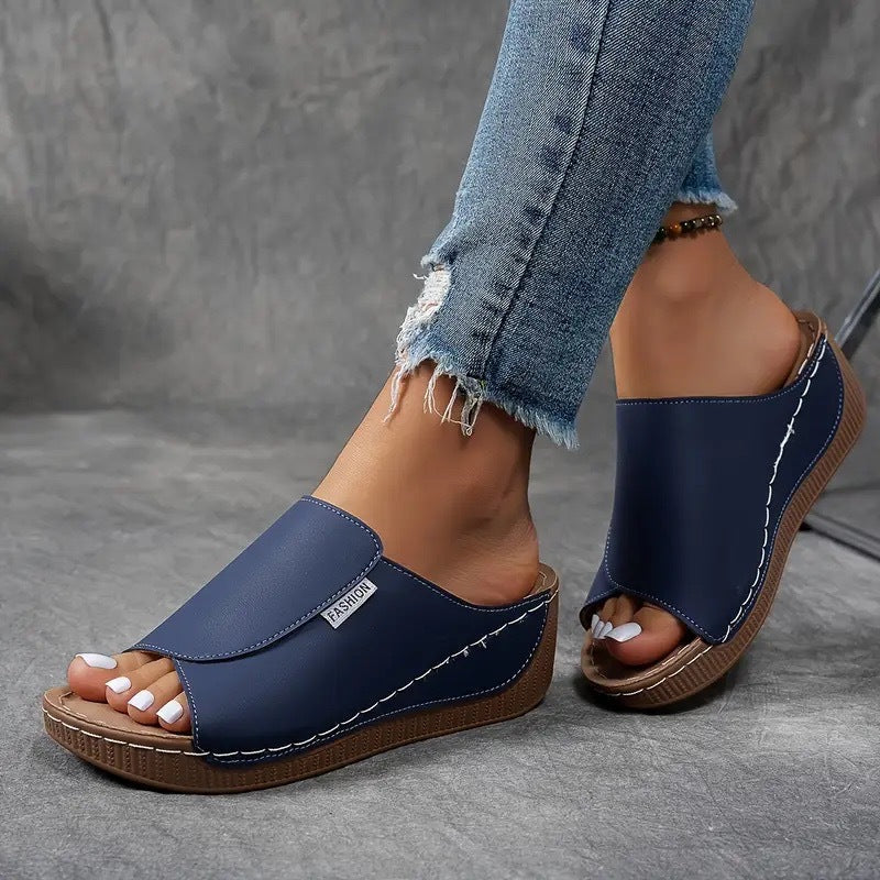 Sandales Femme Confort avec Soutien Voûte Plantaire & Brides Réglables