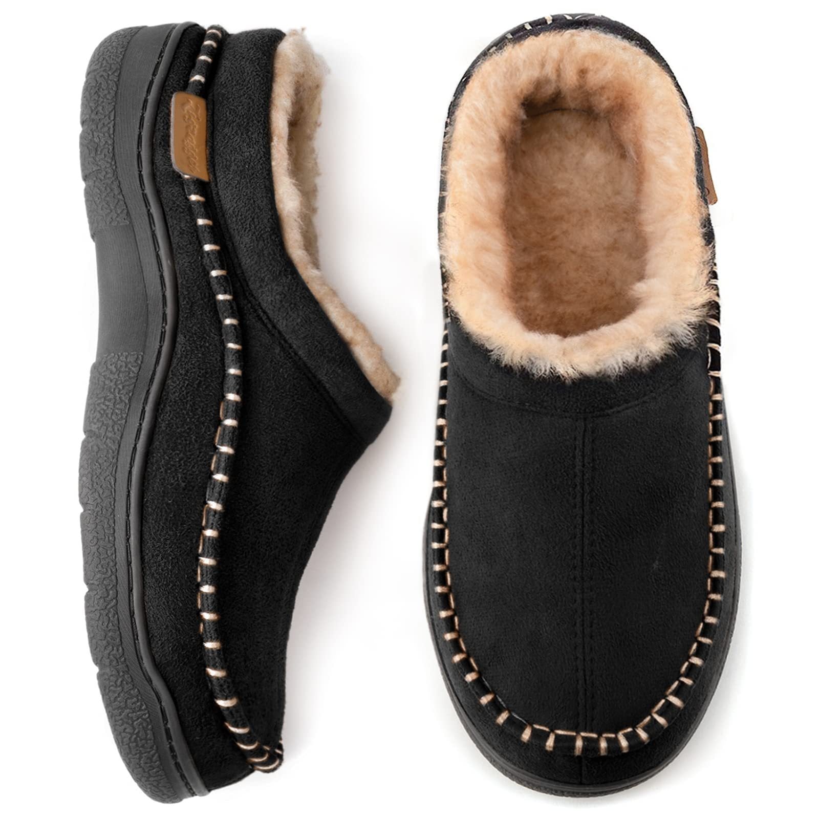 Chaussons femme doux – Pantoufles chaudes et confortables avec semelle antidérapante