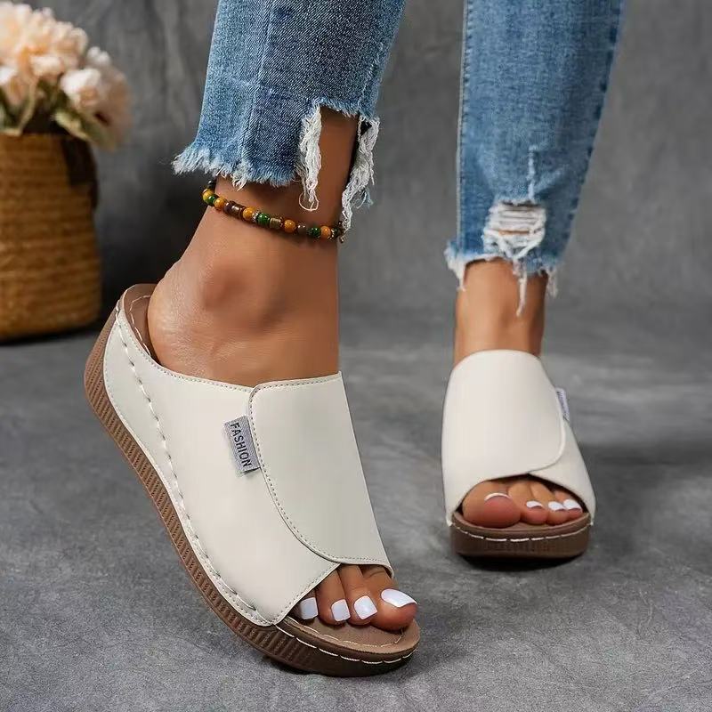 Sandales Femme Confort avec Soutien Voûte Plantaire & Brides Réglables