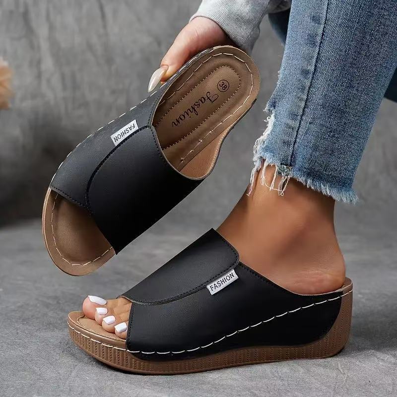 Sandales Femme Confort avec Soutien Voûte Plantaire & Brides Réglables