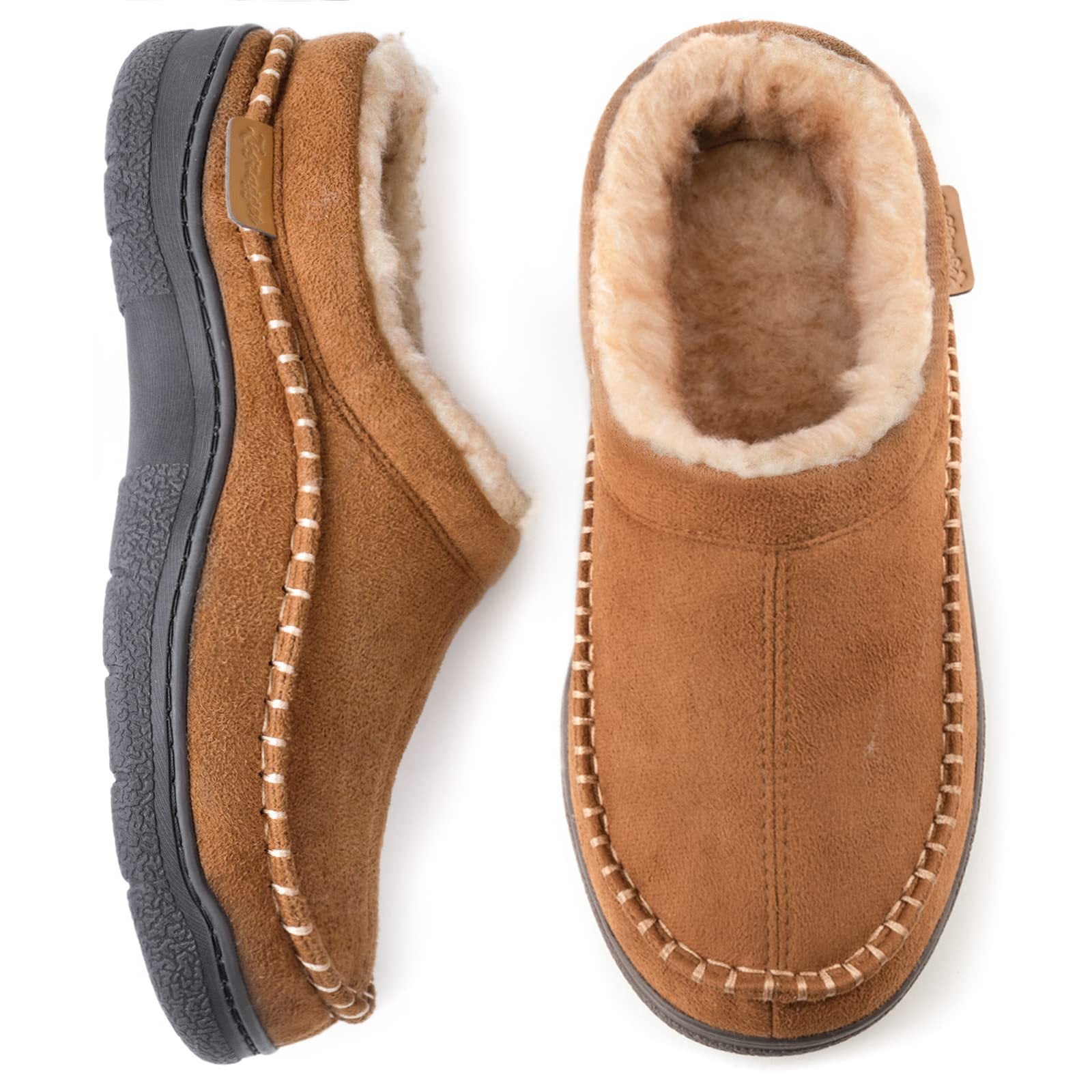 Chaussons femme doux – Pantoufles chaudes et confortables avec semelle antidérapante