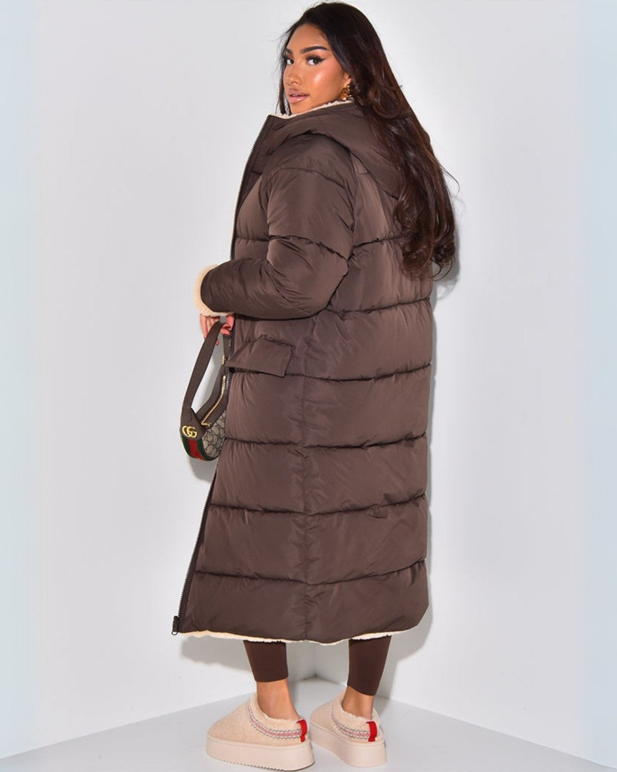 Manteau d’hiver réversible femme – Chaud, élégant & coupe flatteuse