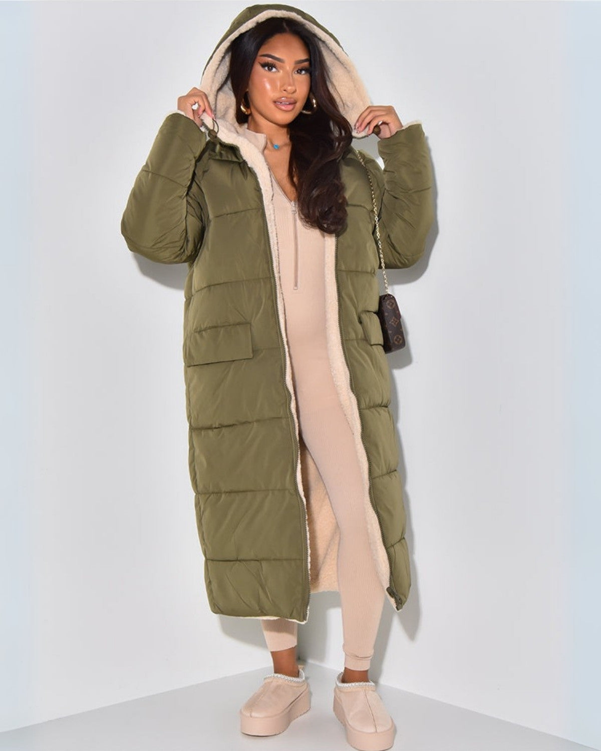 Manteau d’hiver réversible femme – Chaud, élégant & coupe flatteuse