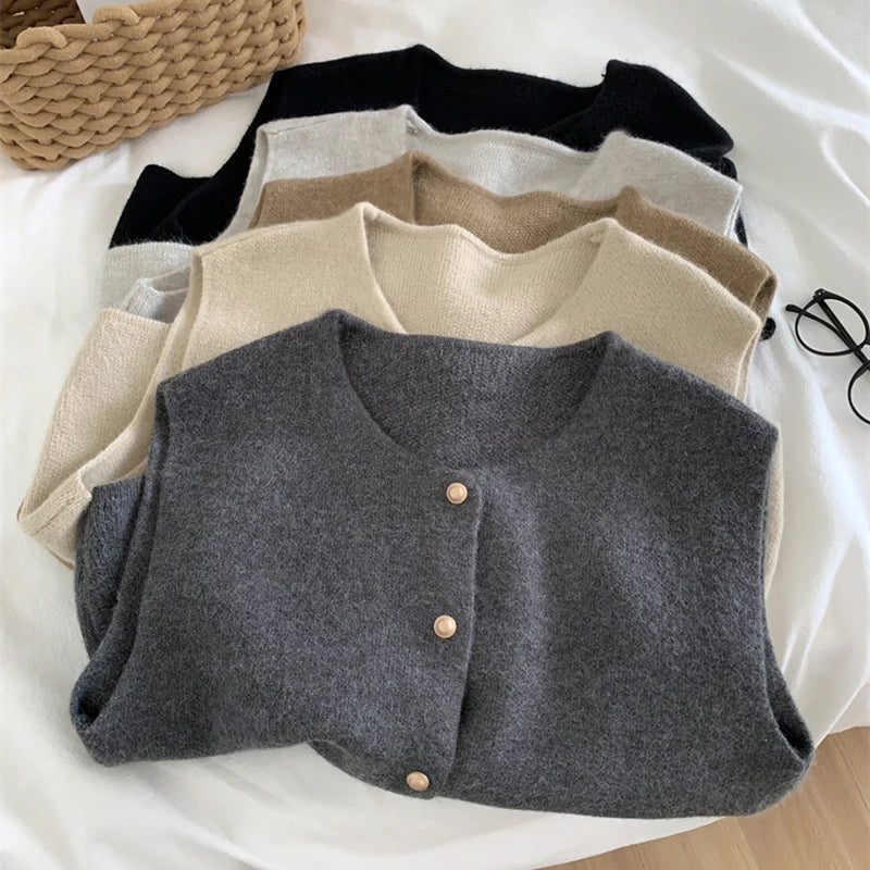 Gilet femme Solveig – laine mérinos & viscose | chaud, léger & intemporel