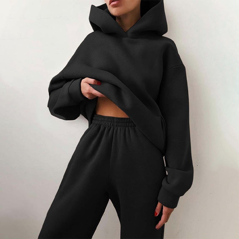 Ensemble jogging femme – Loungewear confortable & doux pour l’hiver