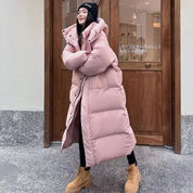 Doudoune longue femme – Manteau matelassé chaud avec capuche & coupe décontractée | Jules Jij