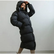 Doudoune longue femme – manteau matelassé isolant & chaud pour l’hiver