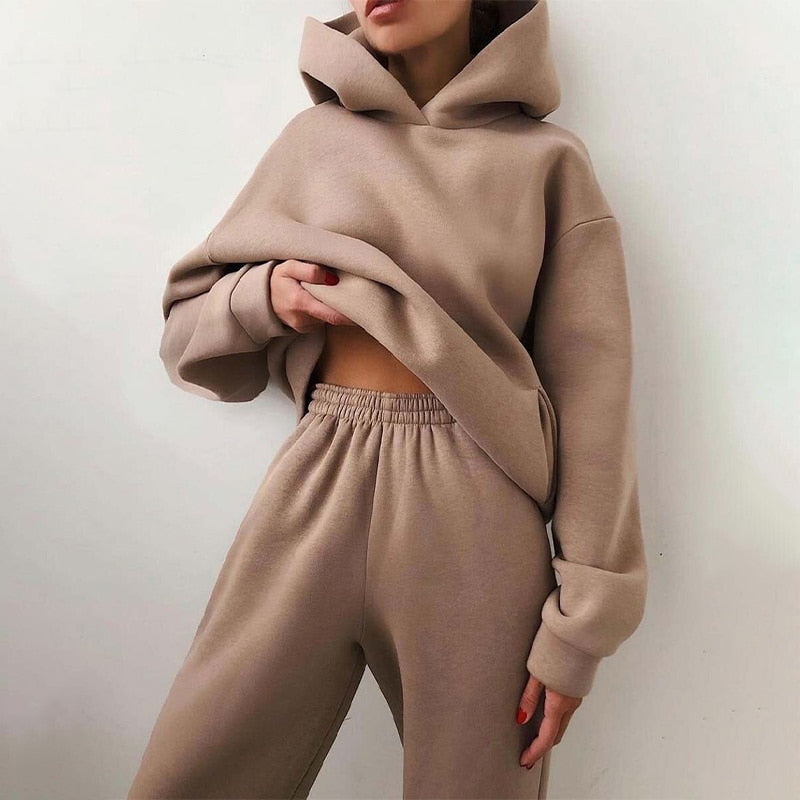 Ensemble jogging femme – Loungewear confortable & doux pour l’hiver