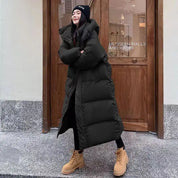 Doudoune longue femme – Manteau matelassé chaud avec capuche & coupe décontractée | Jules Jij