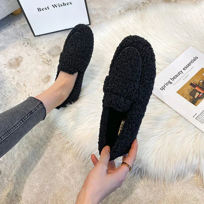 Amara CozyCloud chaussons femme | Chaussons luxe en laine d’agneau | Chaleur & confort respirant