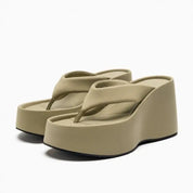 Claquettes femme – sandales à plateforme confortables avec semelle douce