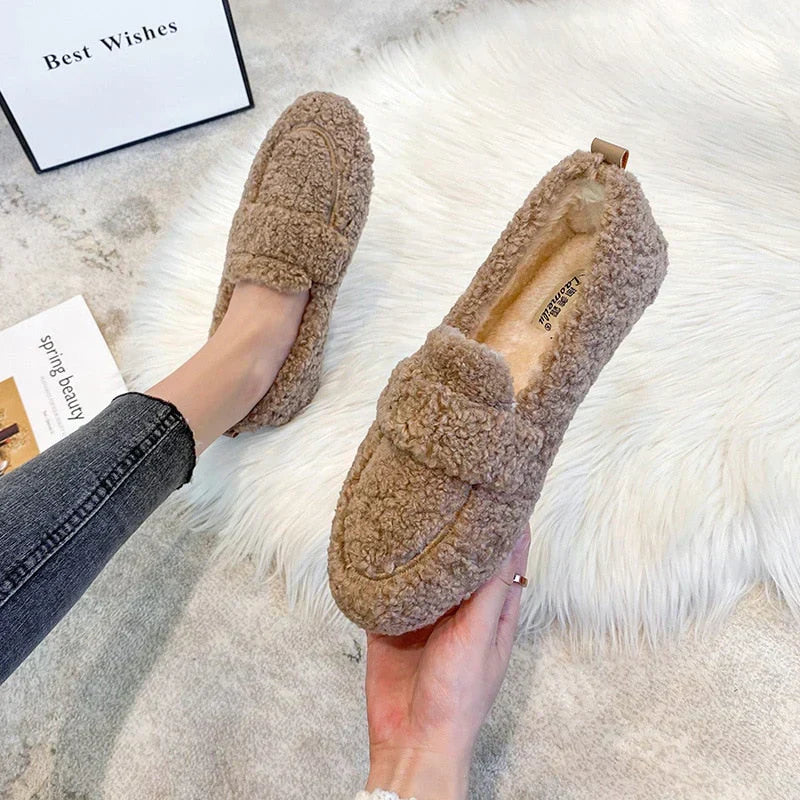 Amara CozyCloud chaussons femme | Chaussons luxe en laine d’agneau | Chaleur & confort respirant