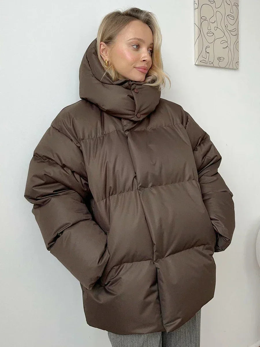 Julianne | Manteau d’hiver femme – Luxe, chaud & coupe cintrée élégante