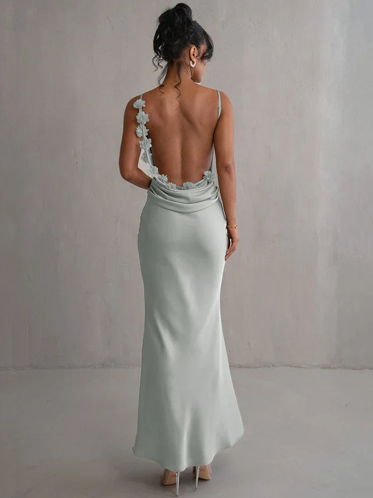 Robe maxi « Chloe » femme – élégance fluide & silhouette intemporelle