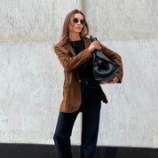 Veste Elodie femme en suédine – mi-saison légère & look raffiné