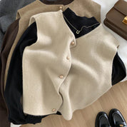 Gilet femme Solveig – laine mérinos & viscose | chaud, léger & intemporel