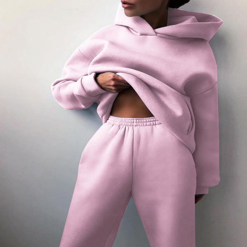 Ensemble jogging femme – Loungewear confortable & doux pour l’hiver