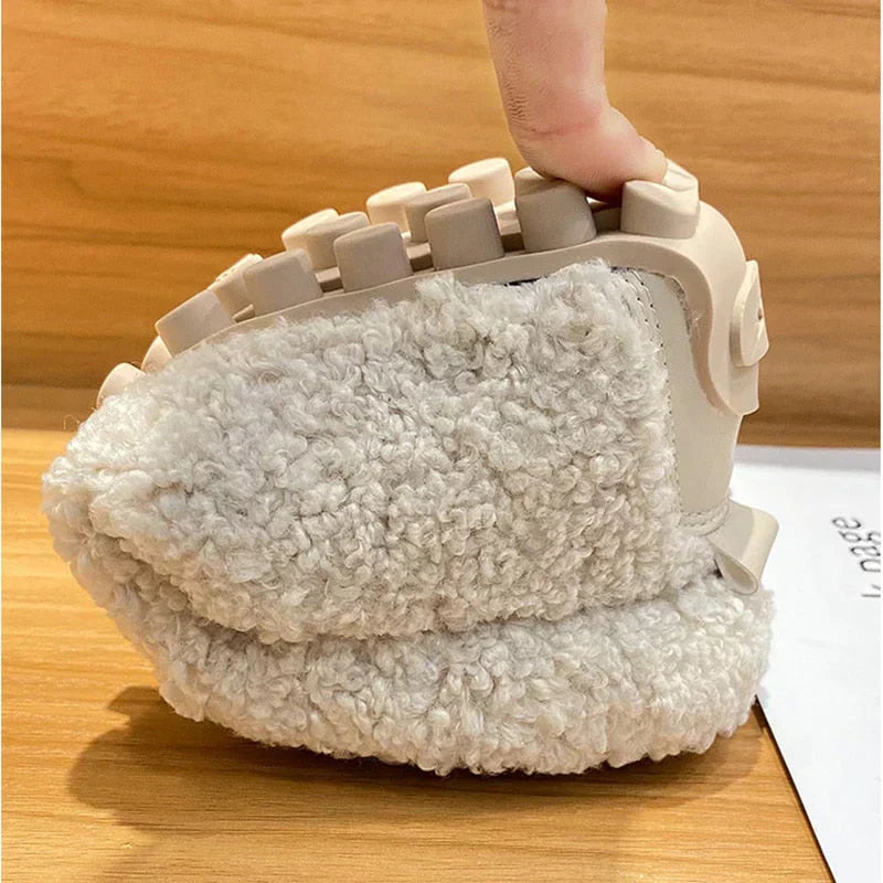 Amara CozyCloud chaussons femme | Chaussons luxe en laine d’agneau | Chaleur & confort respirant