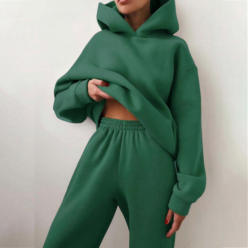 Ensemble jogging femme – Loungewear confortable & doux pour l’hiver