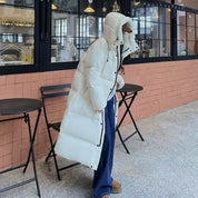 Doudoune longue femme – Manteau matelassé chaud avec capuche & coupe décontractée | Jules Jij