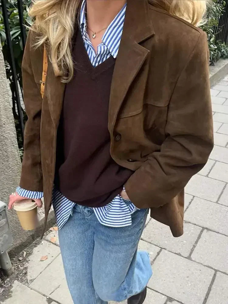 Veste femme EVELINE automne – manteau cintré isolant & respirant élégant
