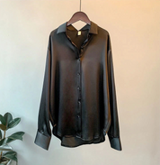 Blouse femme Myra en soie – Classique et élégante à manches longues | Vardi Dante