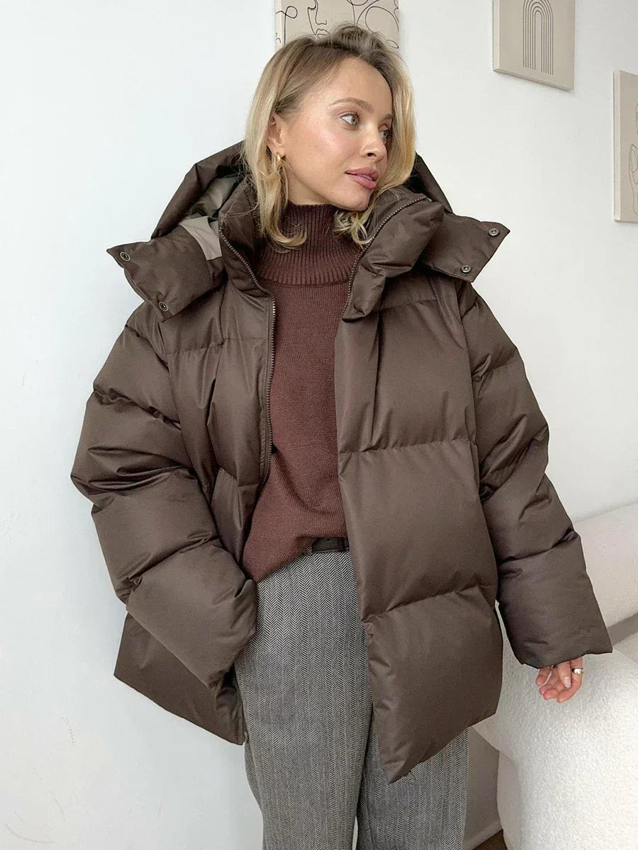 Julianne | Manteau d’hiver femme – Luxe, chaud & coupe cintrée élégante