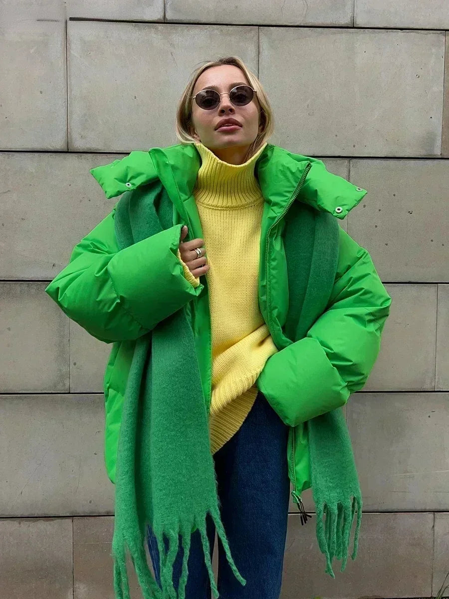 Julianne | Manteau d’hiver femme – Luxe, chaud & coupe cintrée élégante