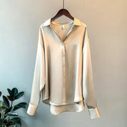 Blouse femme Myra en soie – Classique et élégante à manches longues | Vardi Dante