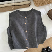 Gilet femme Solveig – laine mérinos & viscose | chaud, léger & intemporel