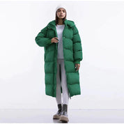 Doudoune longue femme – manteau matelassé isolant & chaud pour l’hiver