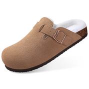 Mules d’hiver Arctic UrbanClassic femme – suède & fourrure teddy