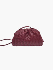 Pochette tressée à cordon – sac soirée compact & élégant