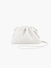 Pochette tressée à cordon – sac soirée compact & élégant