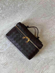 Sac bandoulière tressé luxe – Crossbody compact chic & détails dorés