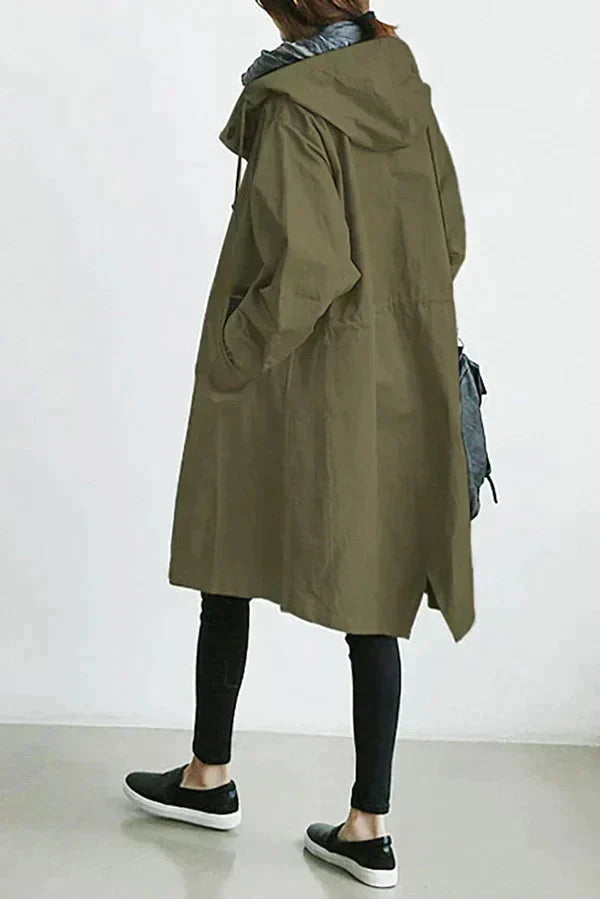 Imperméable femme Jules Jij – Veste légère à capuche coupe ample et déperlante