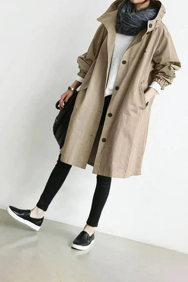 Imperméable femme Jules Jij – Veste légère à capuche coupe ample et déperlante