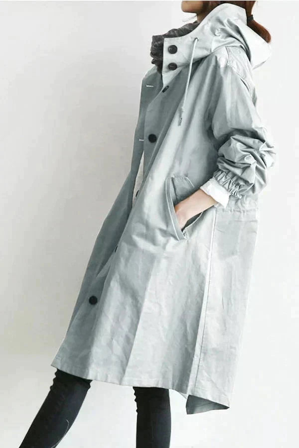 Imperméable femme Jules Jij – Veste légère à capuche coupe ample et déperlante