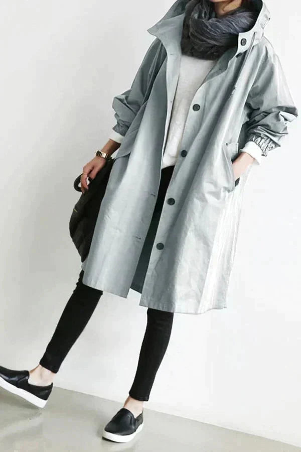 Imperméable femme Jules Jij – Veste légère à capuche coupe ample et déperlante