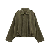 Vero | Veste courte femme effet suède – Coupe relaxed & style tendance