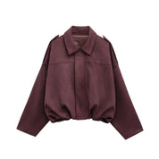 Vero | Veste courte femme effet suède – Coupe relaxed & style tendance