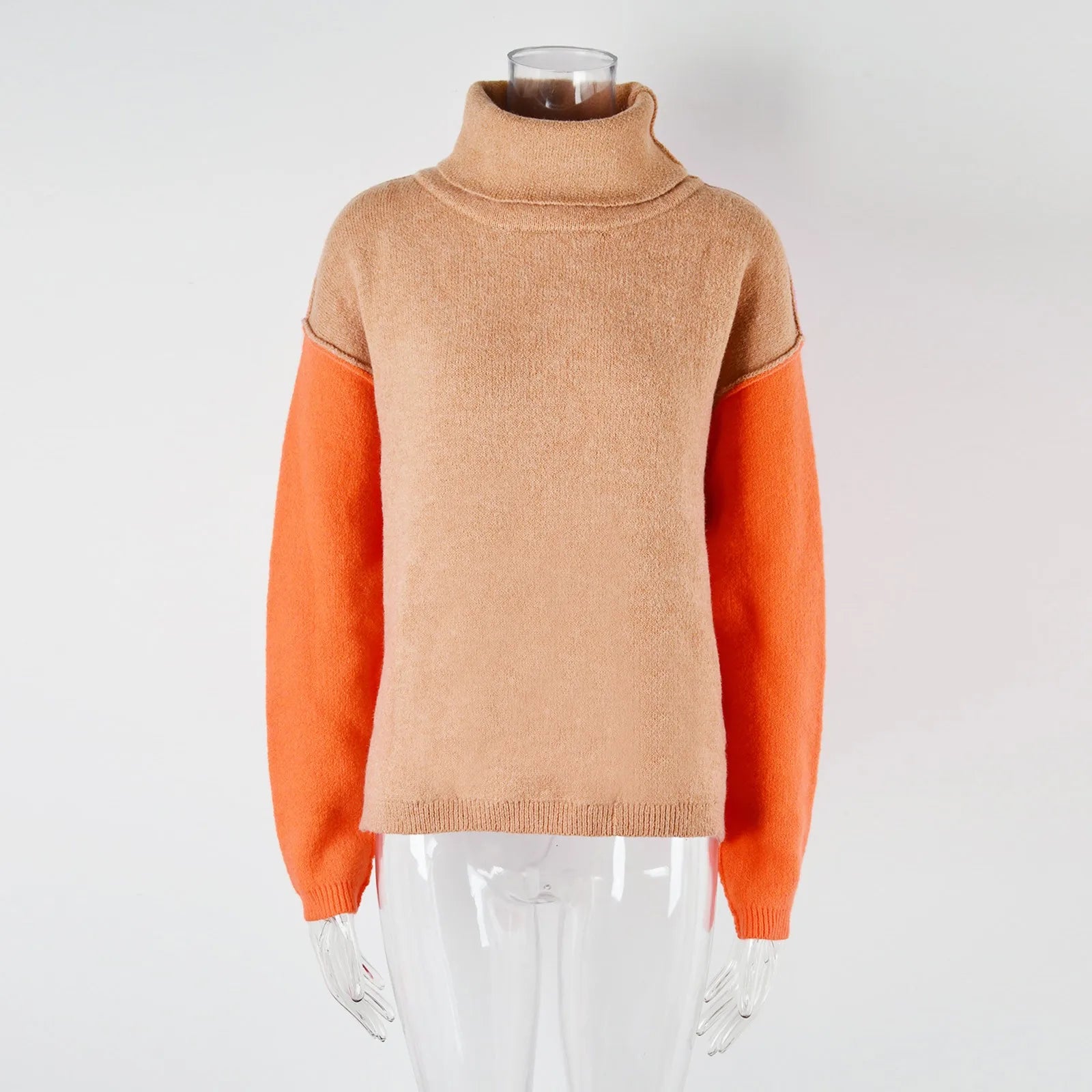 Pull Femme à Blocs de Couleurs – Pièce Tendance, Confortable & Élégante