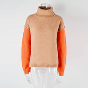Pull Femme à Blocs de Couleurs – Pièce Tendance, Confortable & Élégante