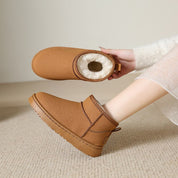 Bottines femme style uggs – chaudes, fourrées & déperlantes