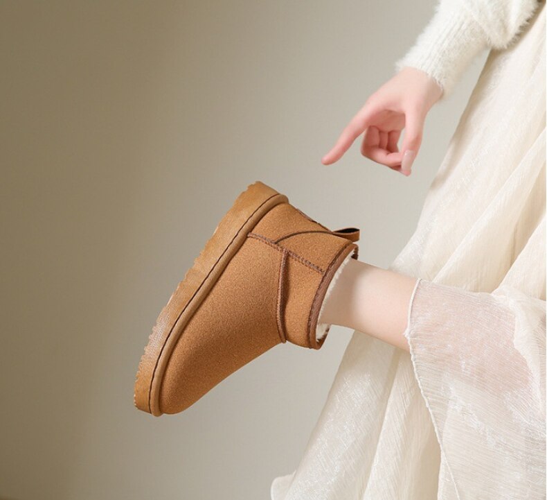 Bottines femme style uggs – chaudes, fourrées & déperlantes